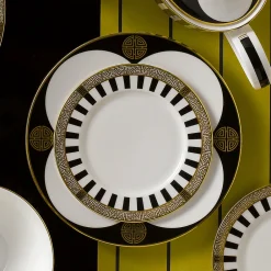Royal Crown Derby Satori Black Bread & Butter Plate- Royal Crown Derby China