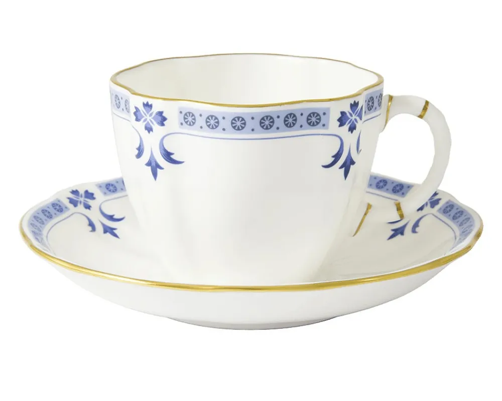 Royal Crown Derby Grenville Teacup & Saucer- Royal Crown Derby China|Teacups & Saucers