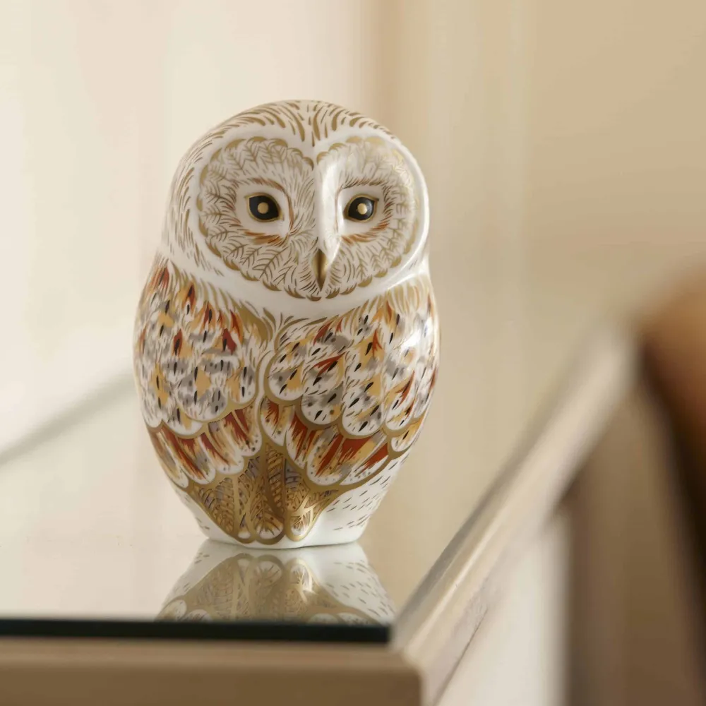 Royal Crown Derby Winter Owl- Home Accents|Royal Crown Derby Figurines