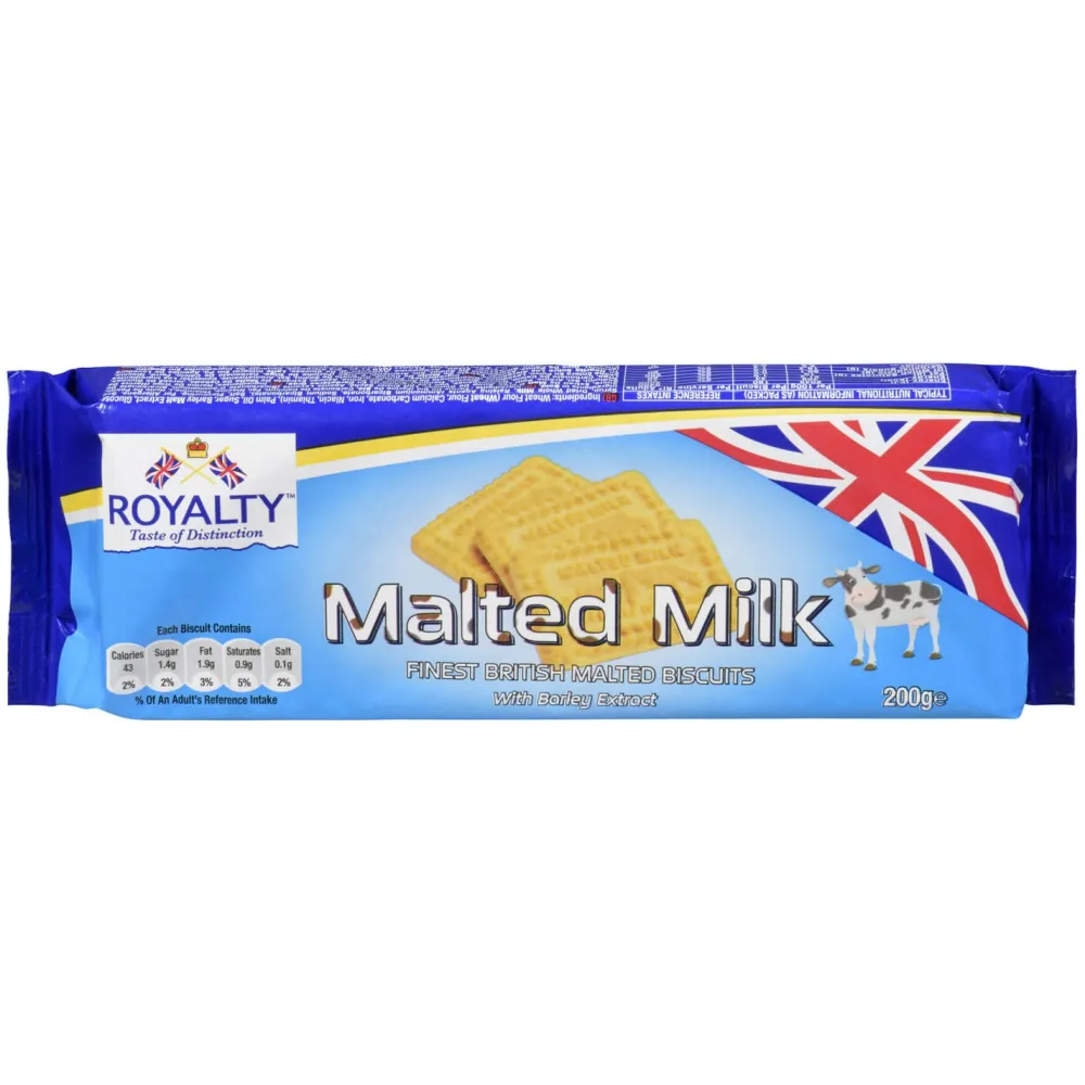Royalty Malted Milk Biscuits 200g- Biscuits