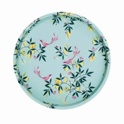 Sara Miller London Sarah Miller Duck Egg Orchard Deepwell Tray- Trays|Tea Trays