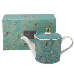 Sara Miller London Sara Miller Chelsea Collection Green Birds Teapot- Teapots