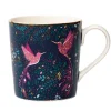 Sara Miller London Sara Miller India Hummingbird Paradise Blue Mug- Assorted Mugs