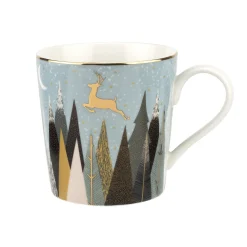 Sara Miller London Sara Miller Frosted Pines Mug (Reindeer)- Assorted Mugs