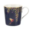 Sara Miller London Sara Miller Chelsea Collection Navy Birds Mug- Assorted Mugs