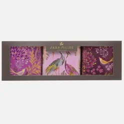 Sara Miller London Sara Miller Haveli Garden Square Caddies Set- Decorative Tins|Tea Tins & Storage Jars