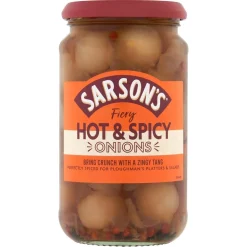Sarson's Hot & Spicy Onions 460g- Groceries