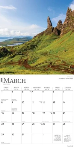 Scotland 2026 Square Wall Calendar- Calendars