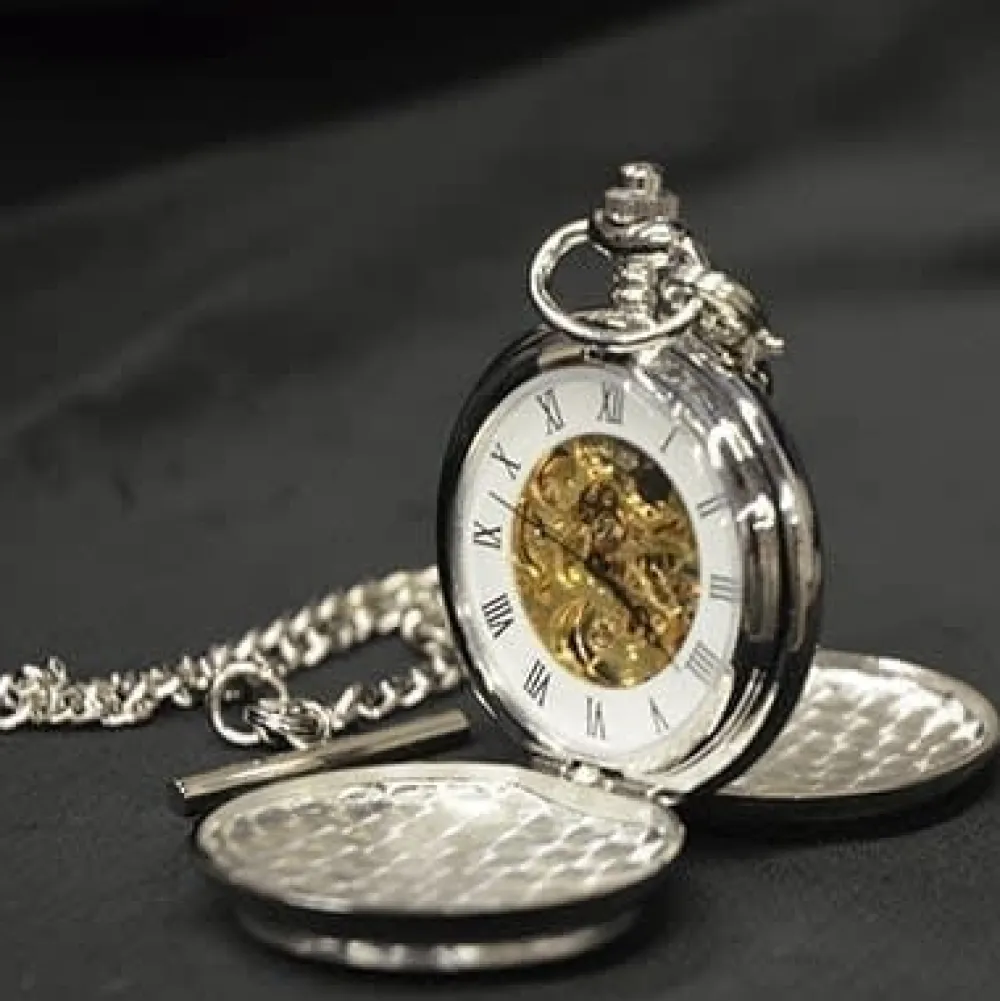 Sgian Dubh Co. Celtic Knot Mechanical Pocket Watch- Pewter Gifts & Jewelry