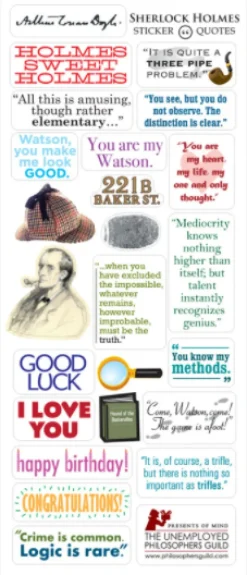 Sherlock Holmes Quotable Notable Greeting Card- Cultural Icons|Greeting Cards
