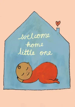 Sleeping Baby New Baby Card- Greeting Cards