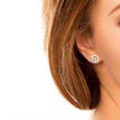 Solvar Claddagh Silver Stud Earrings- Earrings