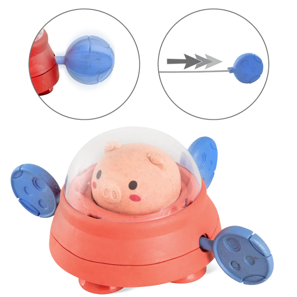 Space Piggy Bath Paddle Ship- Toys