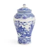 Spode Blue Italian Gothic Castle Vase- Vases