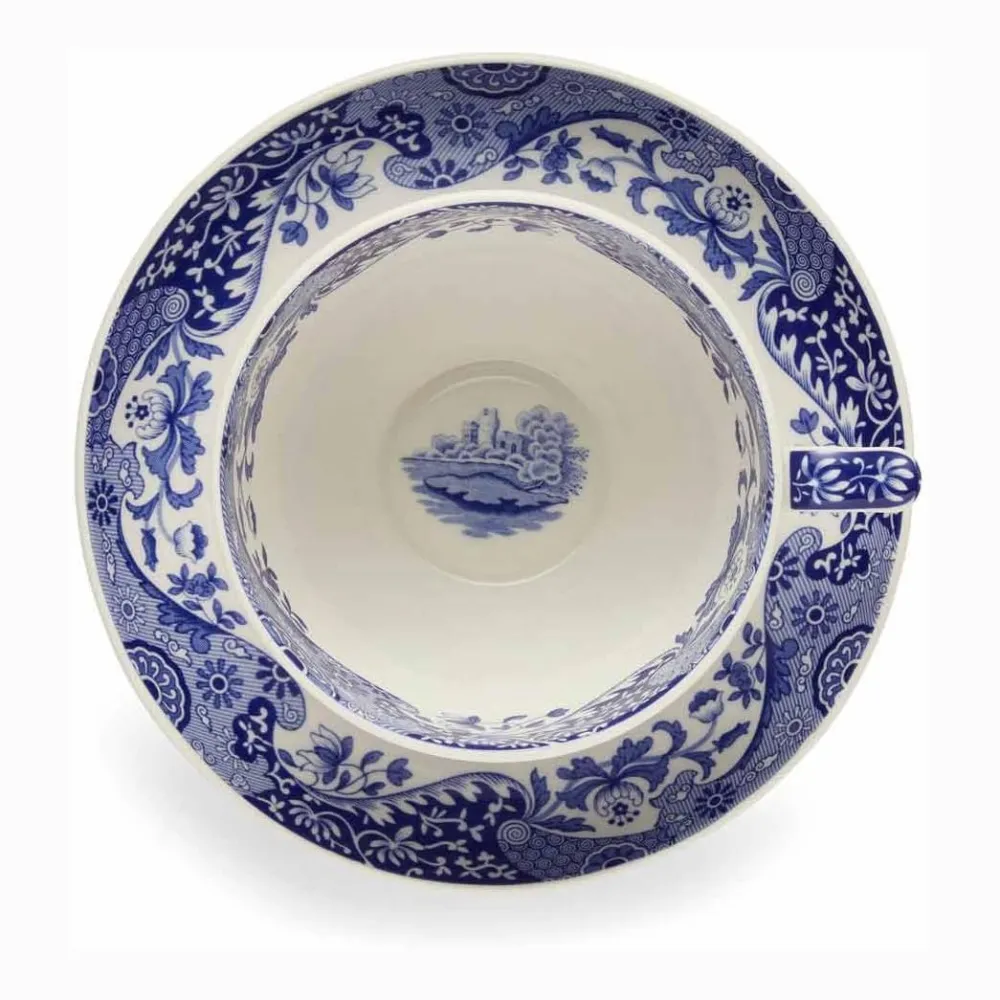 Spode Blue Italian Jumbo Breakfast Cup & Saucer- Teacups & Saucers|Assorted Mugs