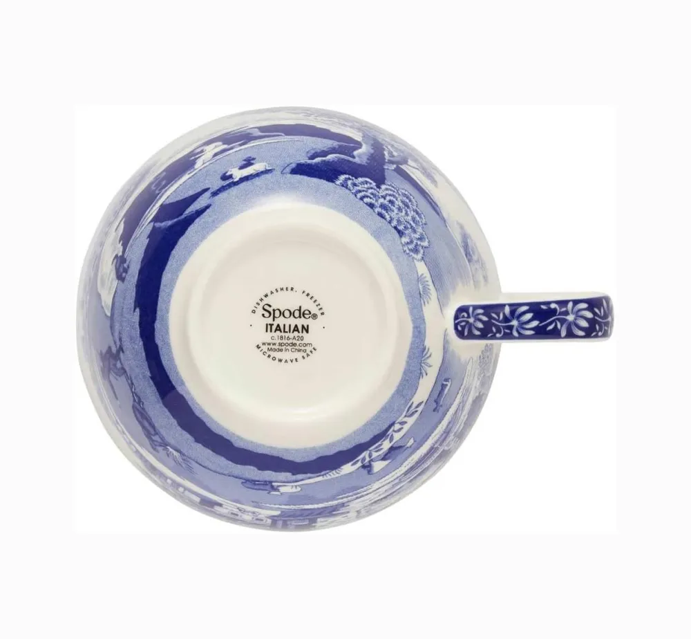 Spode Blue Italian Jumbo Breakfast Cup & Saucer- Teacups & Saucers|Assorted Mugs
