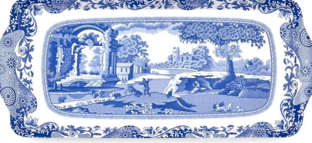 Spode Blue Italian Small Tray- Trays|Tea Trays