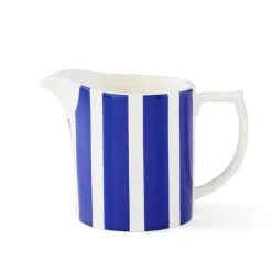 Spode Blue Italian Steccato Milk Jug 10oz- Creamers & Sugar Bowls
