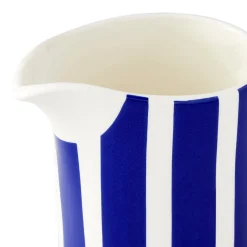 Spode Blue Italian Steccato Milk Jug 10oz- Creamers & Sugar Bowls