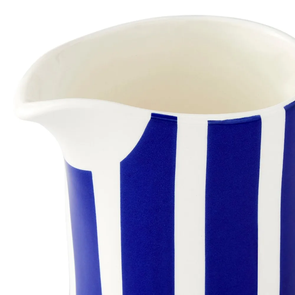 Spode Blue Italian Steccato Milk Jug 10oz- Creamers & Sugar Bowls