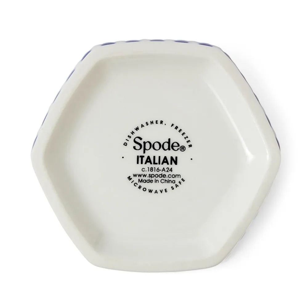 Spode Blue Italian Steccato Mini Vase- Vases