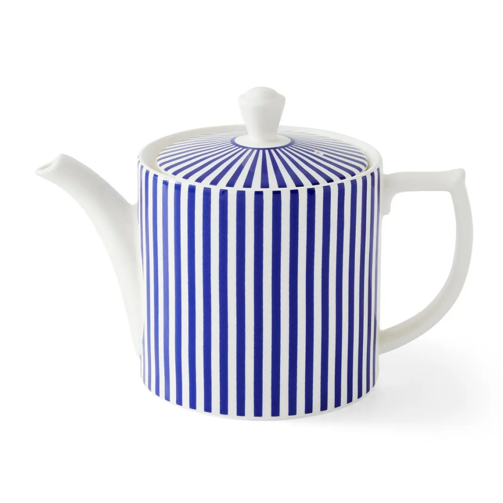 Spode Blue Italian Steccato Teapot- Teapots
