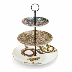 Spode Creatures of Curiosity 3 Tier Cake Stand- Serving Plates