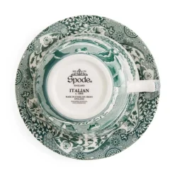 Spode Green Italian Breakfast Cup & Saucer- Teacups & Saucers
