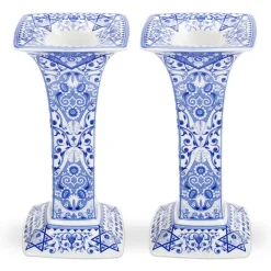 Spode Judaica Sabbath Candlesticks- Home Accents