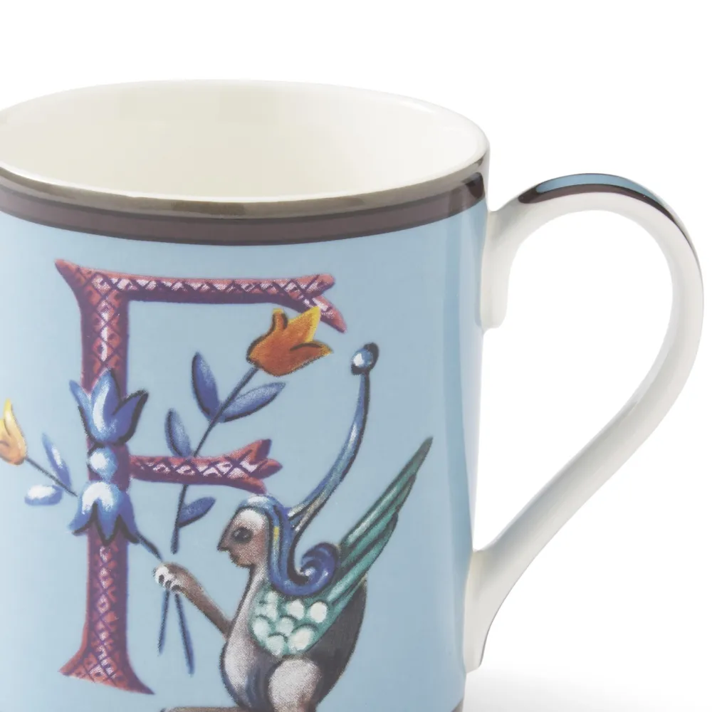 Spode Kit Kemp Alphabet Mug F- Assorted Mugs