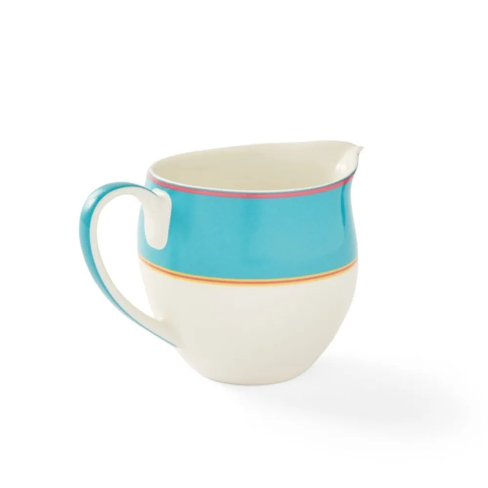 Spode Kit Kemp Calypso Turquoise Cream Jug- Creamers & Sugar Bowls