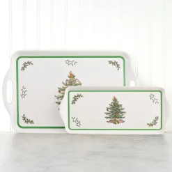 Spode Christmas Tree Sandwich Tray- Tea Trays