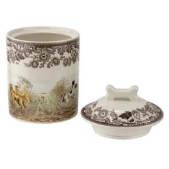 Spode Woodland Dogs Treat Jar- Storage Jars