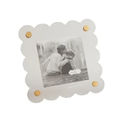 Square Scallop Acrylic Frame- Picture Frames