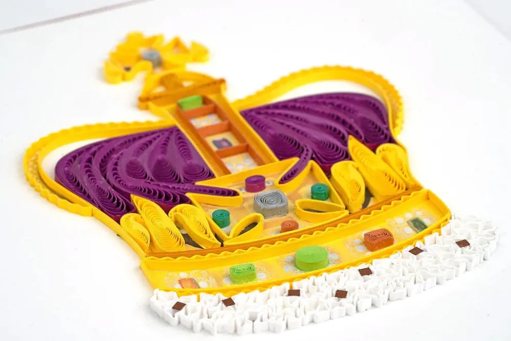 St. Edward's Crown Quilled Greeting Card- Greeting Cards