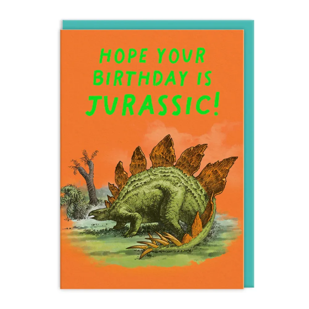 Stegosaurus Birthday Card- Greeting Cards