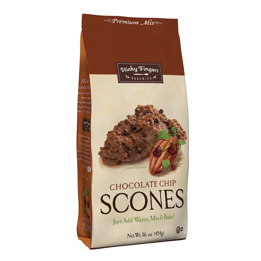 Sticky Fingers Chocolate Chip Scone Mix- Desserts & Baking