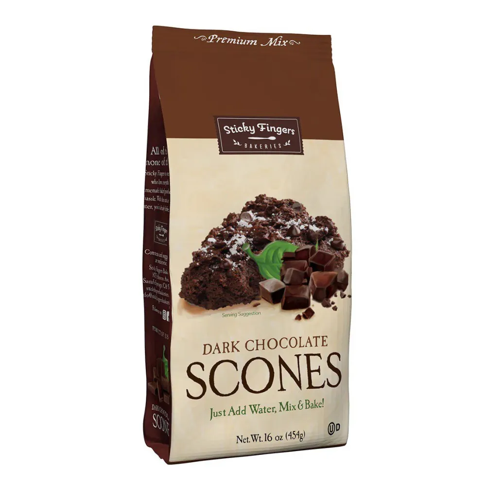 Sticky Fingers Dark Chocolate Scone Mix- Desserts & Baking