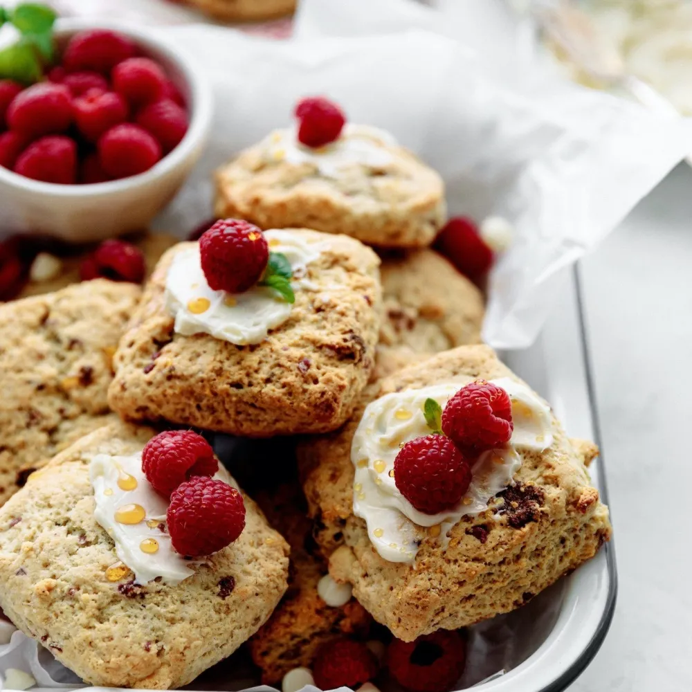 Sticky Fingers Raspberry & White Chocolate Scone Mix- Desserts & Baking