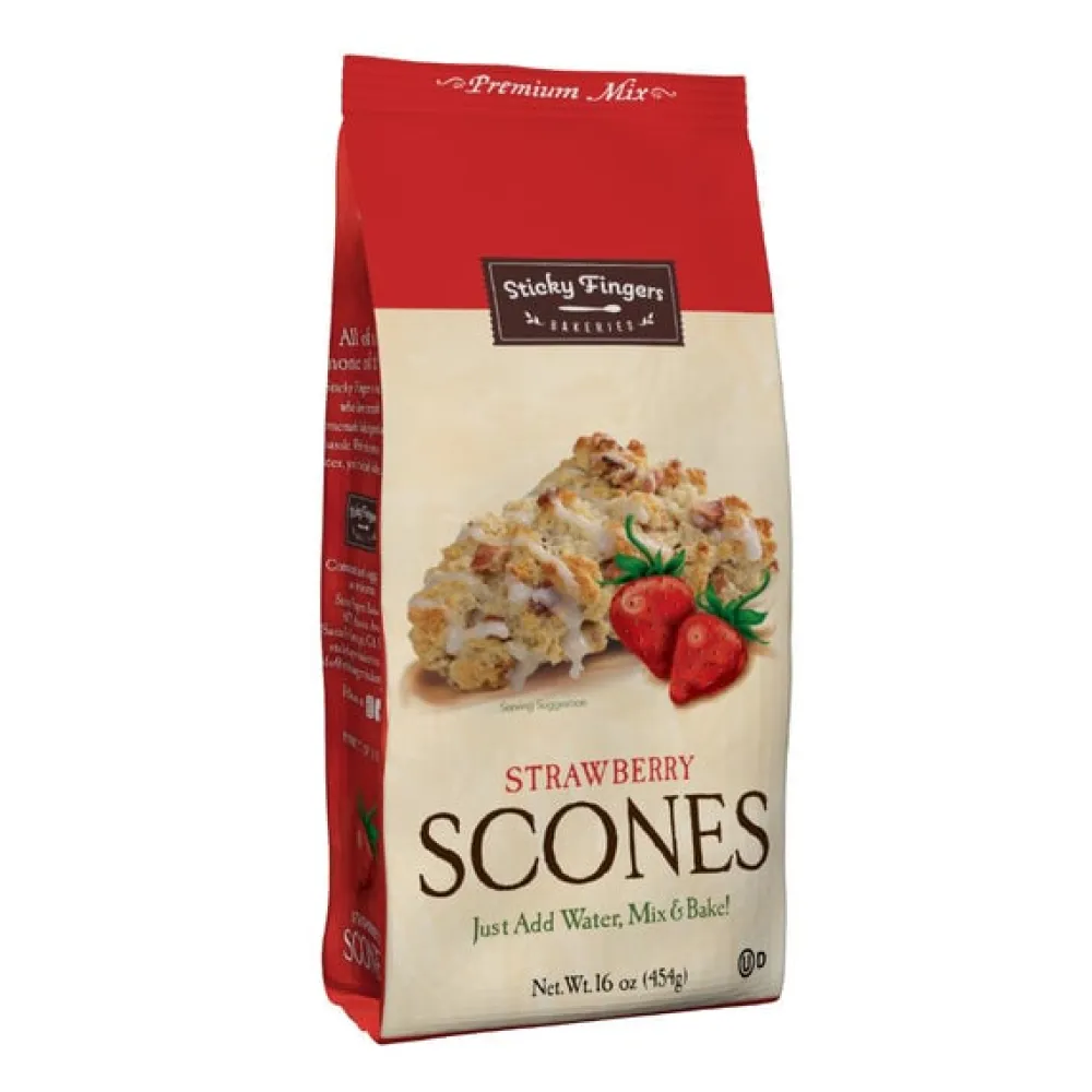 Sticky Fingers Strawberry Scone Mix- Desserts & Baking