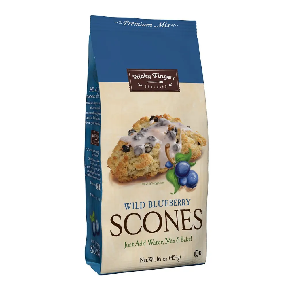 Sticky Fingers Wild Blueberry Scone Mix- Desserts & Baking