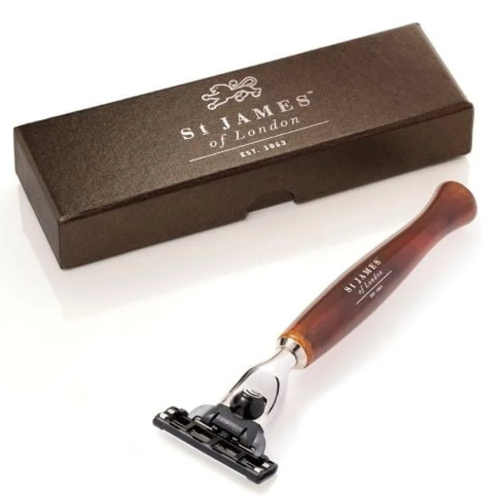 St. James of London Cheeky B'stard Tortoise Mach 3 Razor- Razors