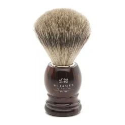 St. James of London Tortoise Super Badger Shaving Brush- Shaving Brushes