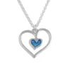 St Justin Blue Heart Pendant Necklace- Necklaces & Pendants