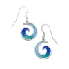 St Justin Glas Mor Mordardha Enameled Drop Earrings- Earrings