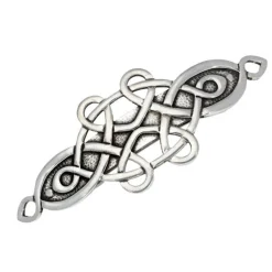St Justin Mother & Child Knot Hair Slide- Pewter Gifts & Jewelry