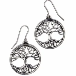St Justin St. Justin Tree of Life Small Drop Earrings- Earrings|Pewter Gifts & Jewelry