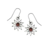 St Justin Sunflower Amber Drop Earrings- Earrings|Pewter Gifts & Jewelry