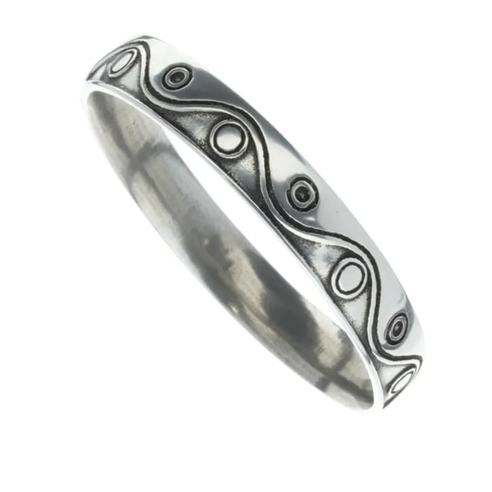 St Justin Yin Yang Bangle (Small)- Bracelets & Bangles|Pewter Gifts & Jewelry