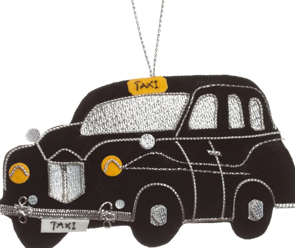 St. Nicolas Black Taxi Ornament- Souvenirs|St. Nicolas Ornaments
